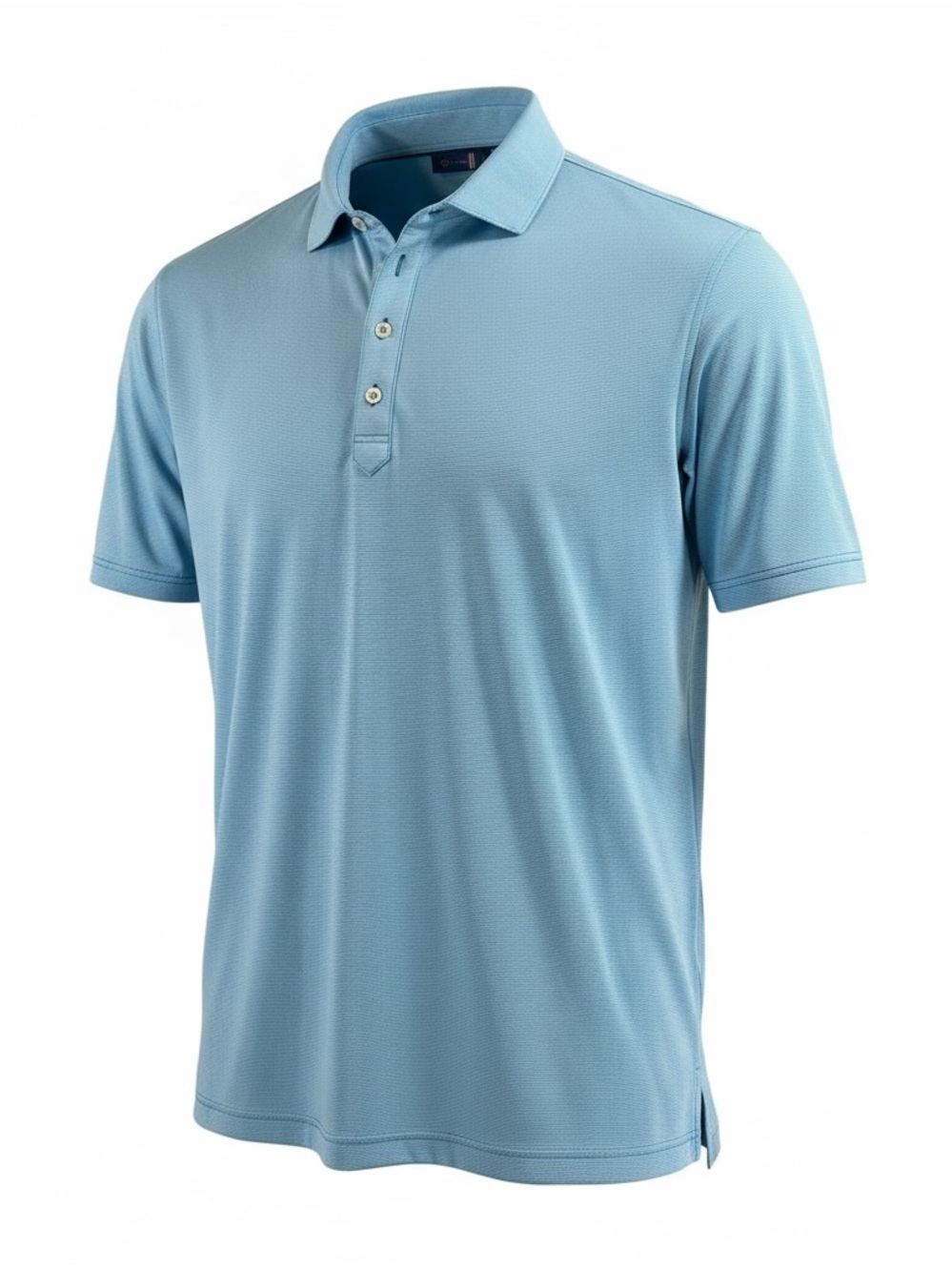 Stitch Golf Men’s XL Blue Striped Performance Polo Shirt 1947 Logo Pocket